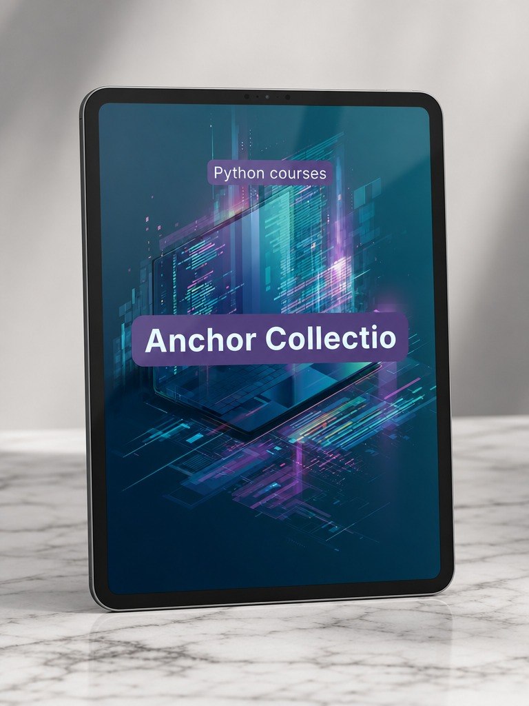 Tablet displaying "Anchor Collection" course