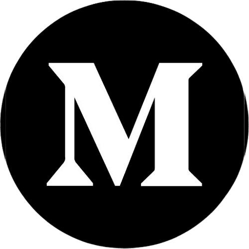 M logo