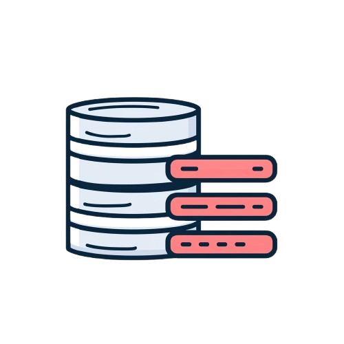 Illustration of a stack of books with a red bookmark on a white background