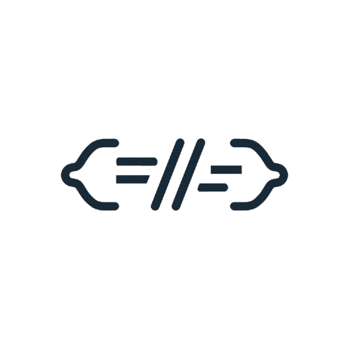 Black icon of a person with a backpack on a white background