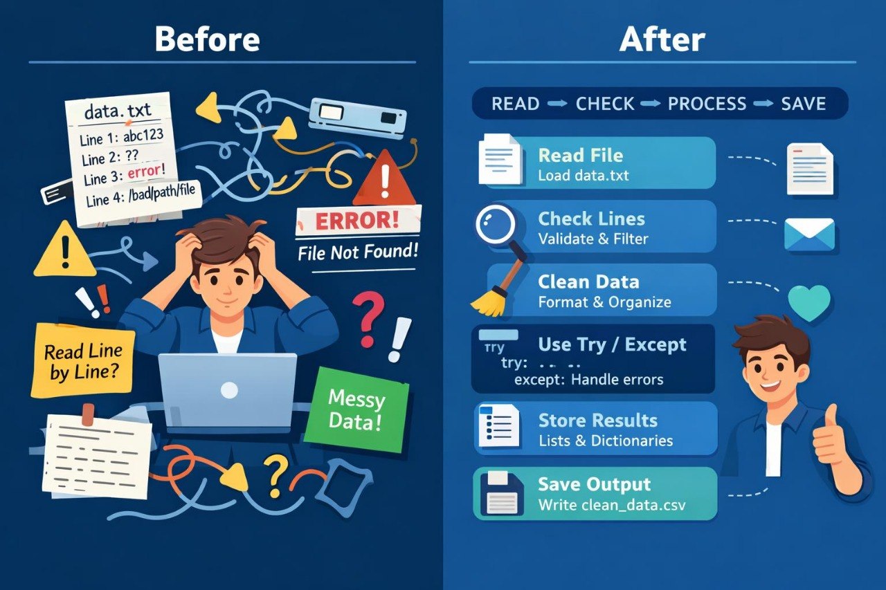 Before/after diagram